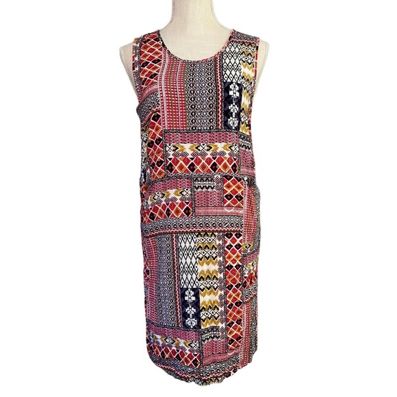 Sophie Rue Womens M Sun Dress Side Slits Round Neck Sleeveless Pockets Pullover - Picture 1 of 9